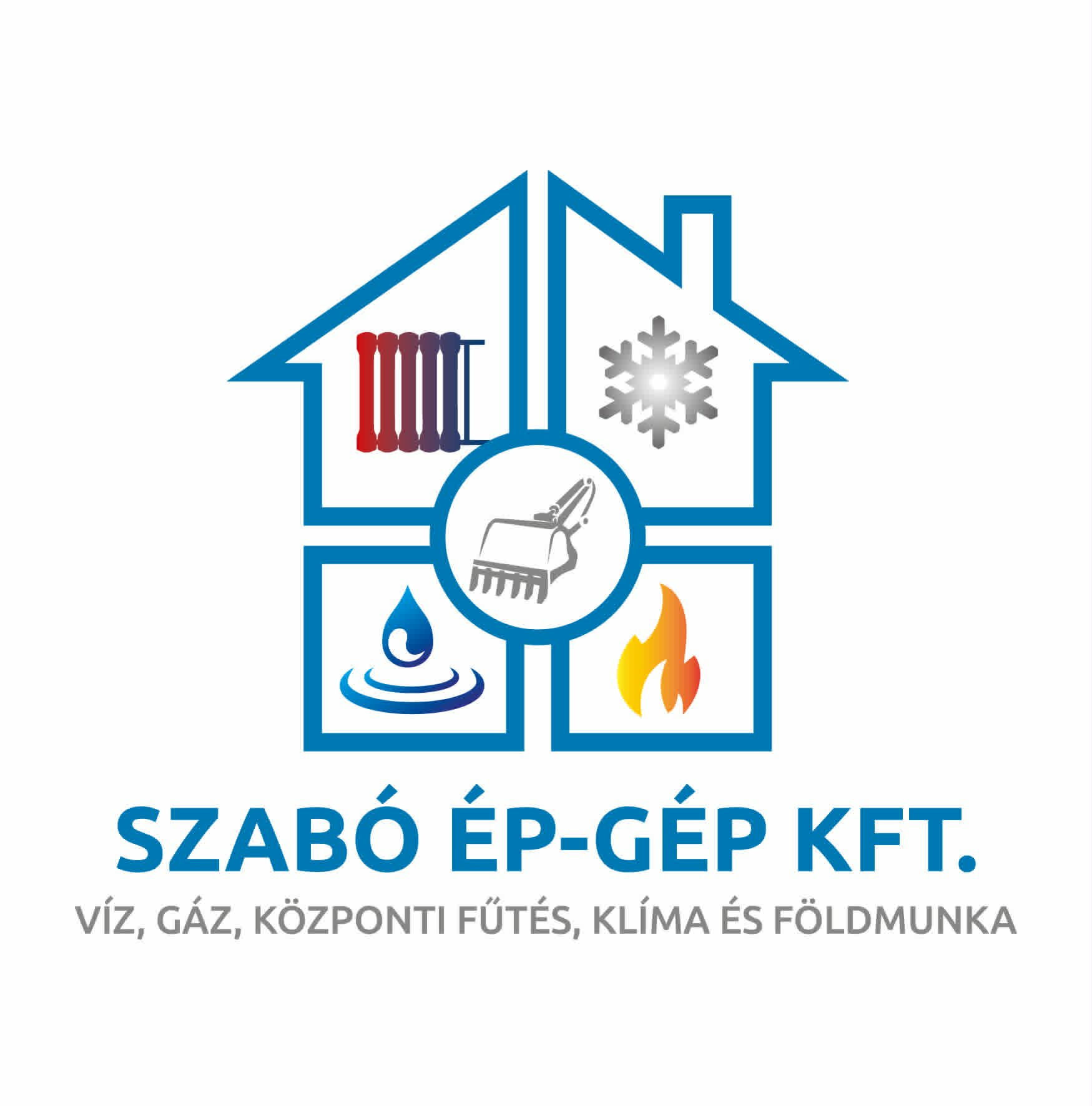 Víz, Gáz, Központi fűtés, Klíma és Földmunka Magyarország teljes területén